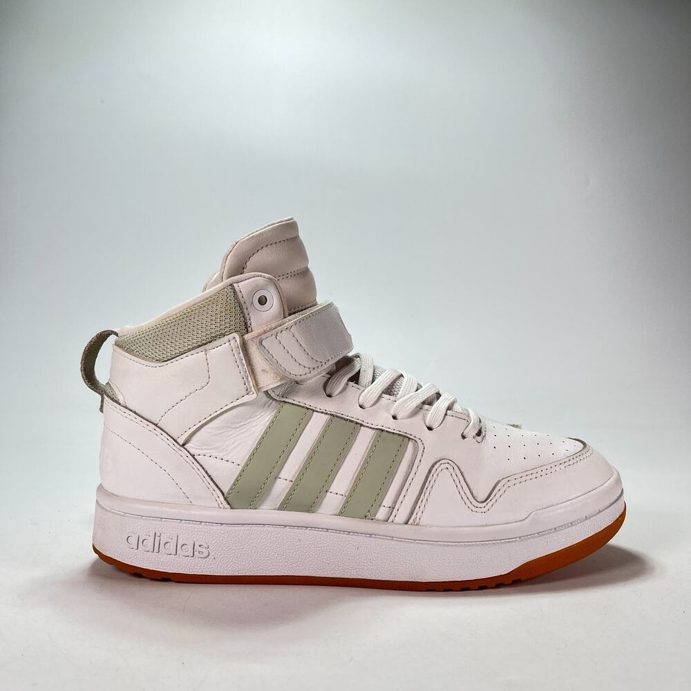 adidas Postmove Mid White Linen Green Streetwear Sneakers GZ6669 Women's Sz 8.5